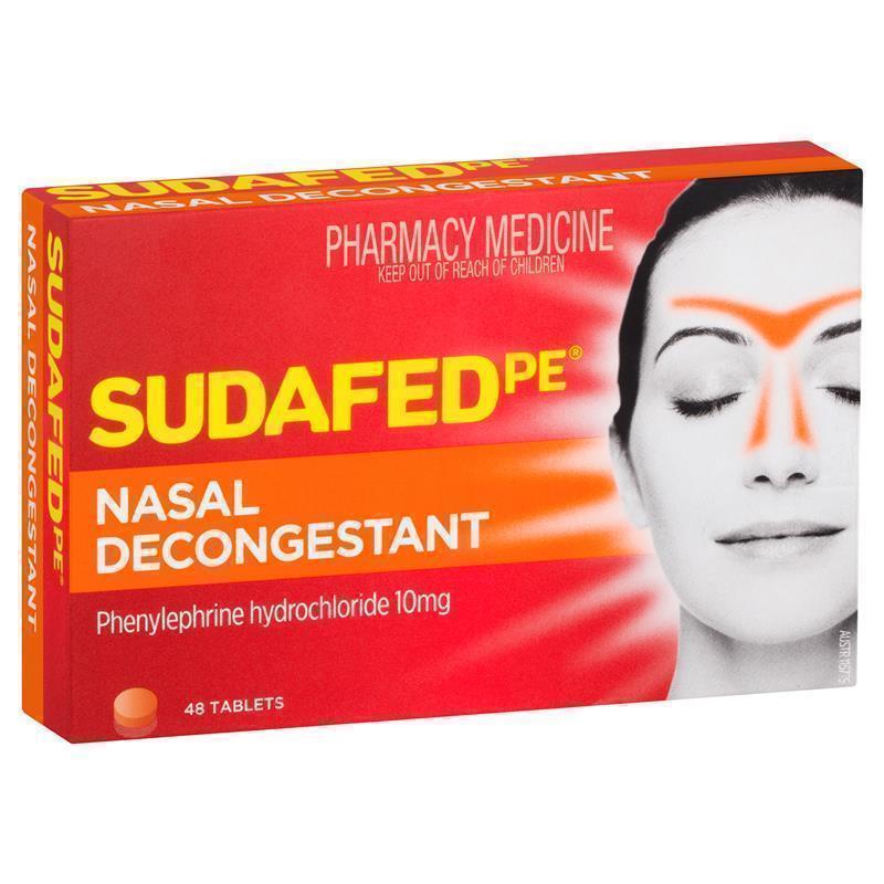 SUDAFED PE Nasal Decongest Tabs 48s