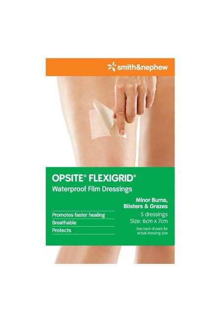 Opsite Flexigrid Dressing 6x7cm 5pk