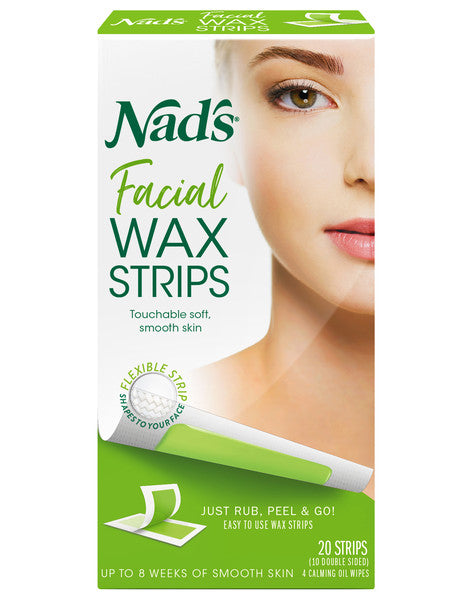 NADS Facial Wax Strips 20s