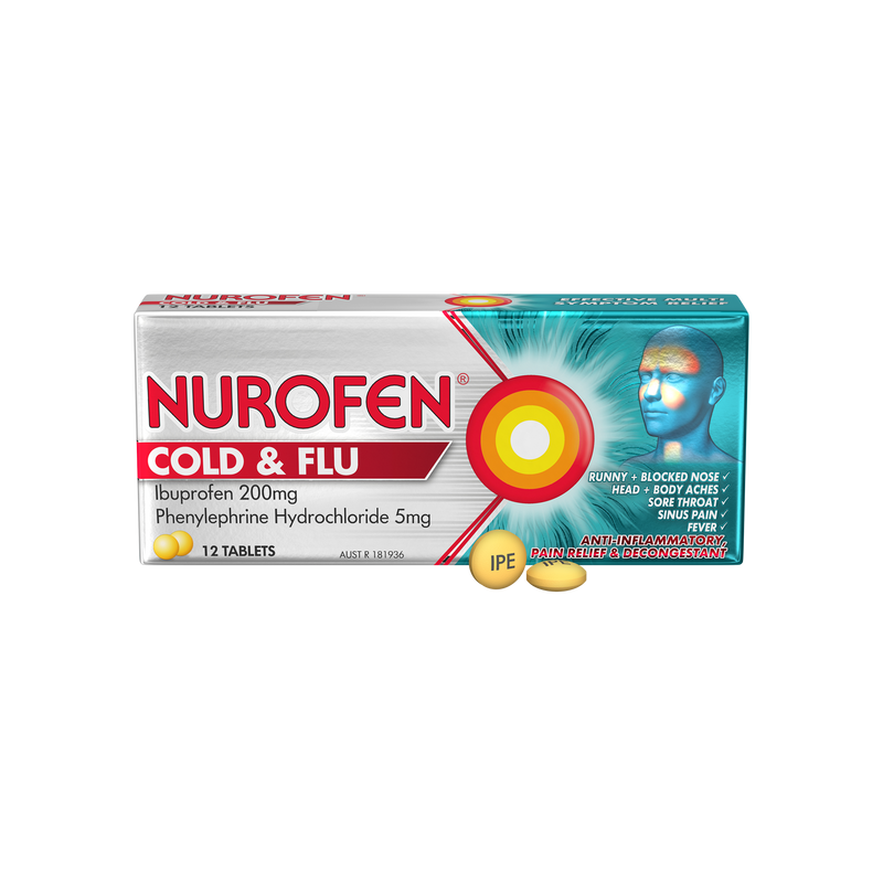 NUROFEN COLD&FLU TABS 12s