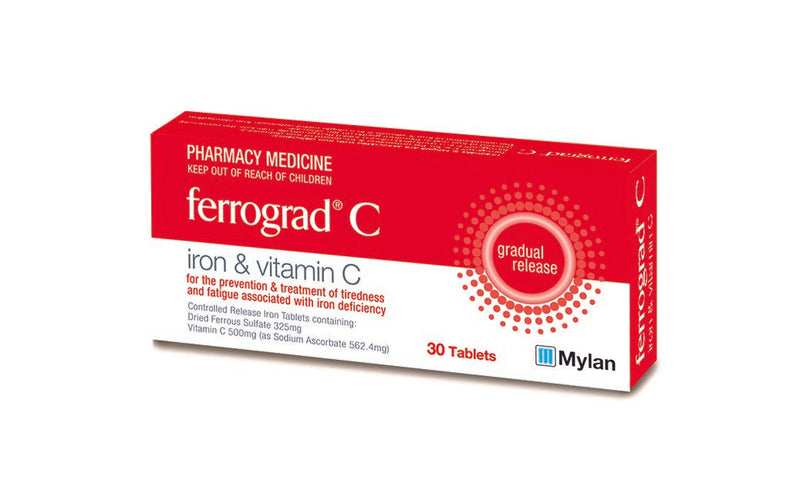 Ferrograd C 325mg+500mg VitC Tabs30s